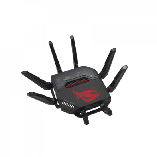 Asus | Quad-band Gaming Router (EU+UK) | ROG Rapture GT-BE98 | 802.11ax | 10/100/1000 Mbit/s | Ethernet LAN (RJ-45) ports 1 | Mesh Support Yes | MU-MiMO Yes | 5G | Antenna type External | 1 x USB 3.2 Gen1, 1 x USB 2.0