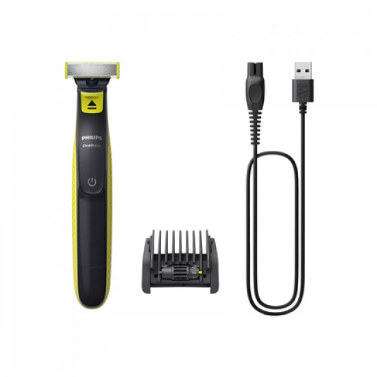 Philips | Shaver/Trimmer, Face | QP2724/20 OneBlade | Operating time (max) 45 min | Wet & Dry | NiMH | Gray/Green