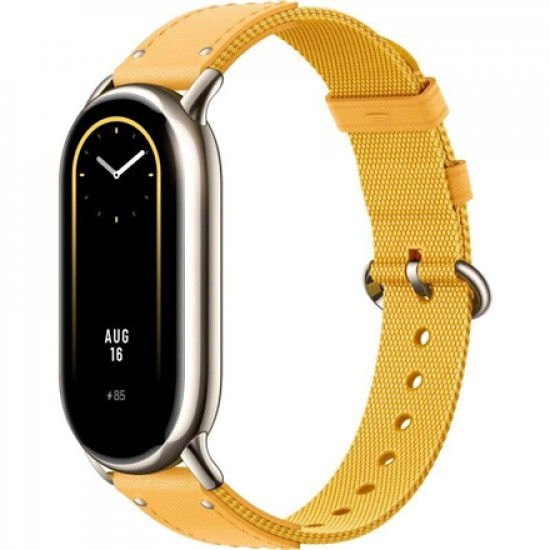 Xiaomi | Smart Band 8 Braided Strap | Yellow | Yellow | Strap material: Nylon + leather | Adjustable length: 140-210mm