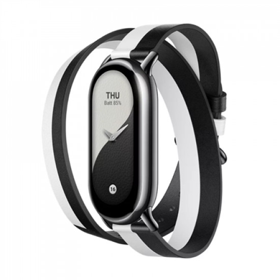 Xiaomi | Smart Band 8 Double | Black/White | PU coated leather