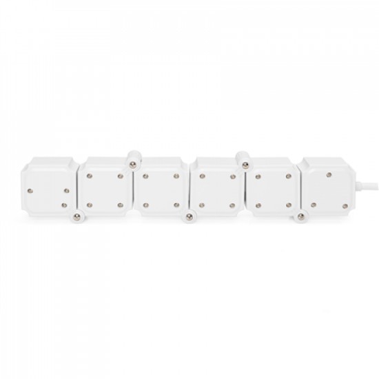 DIGITUS Flexible power strip, 3680 W 250VAC 50 Hz 4x safety outlet, 16 A, 2x USB A connection, 2.4 A