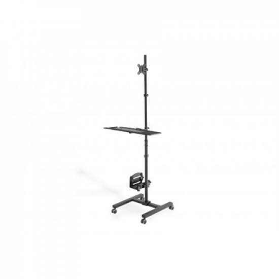 Digitus | Mobile workstation with individual height adjustment | DA-90374 | Monitor Mount, PC Holder | 17-32 