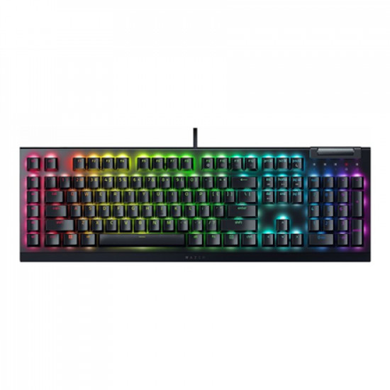 Razer | Mechanical Gaming Keyboard | BlackWidow V4 X | Black | Mechanical Gaming Keyboard | Wired | US | N/A g | Green Mechanical Switches (Clicky)