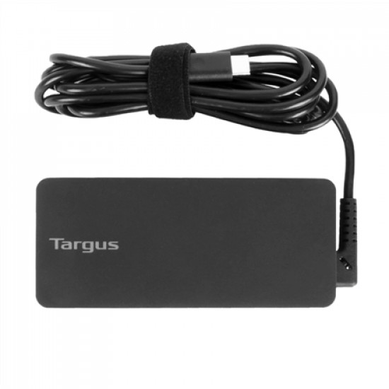 Targus 65 W USB-C PD Charger - For Laptops or Power Pass-Thru Docks