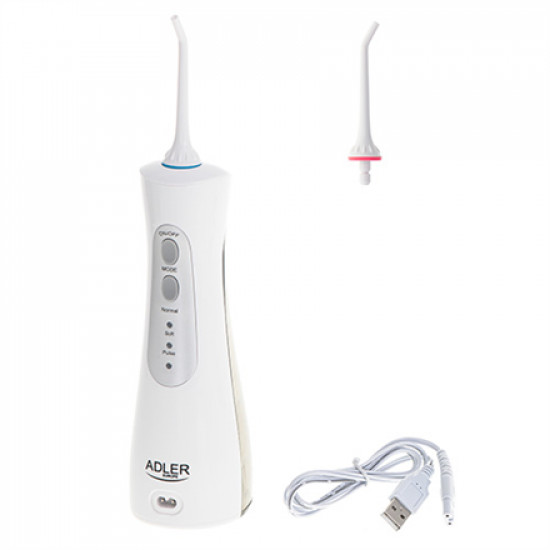 Adler | AD 2176 | Travel Oral Irrigator | Oral irrigator | 150 ml | Number of heads 2 | White | Number of teeth brushing modes 3