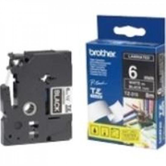 Brother | TZe-315 Laminated tape | White on Black | TZe | 8 m | 0.6 cm