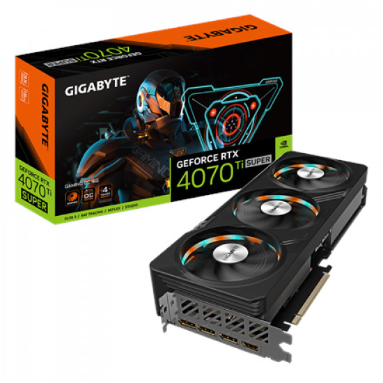 Gigabyte | GV-N407TSGAMING OC-16GD 1.0 | NVIDIA | 16 GB | GeForce RTX 4070 Ti SUPER | GDDR6X | HDMI ports quantity 1 | PCI-E 4.0 | Memory clock speed 2655 MHz