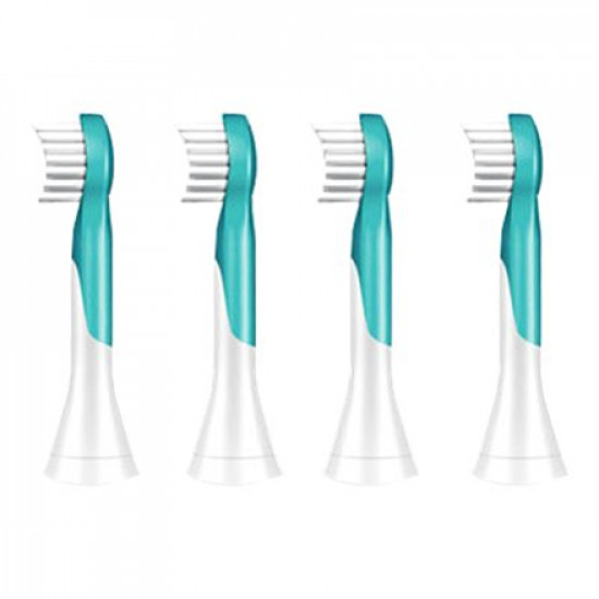 Philips | Sonicare Toothbrush Heads | HX6034/33 | Heads | For kids | Number of brush heads included 4 | Number of teeth brushing modes Does not apply | Aqua