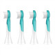 Philips | Sonicare Toothbrush Heads | HX6034/33 | Heads | For kids | Number of brush heads included 4 | Number of teeth brushing modes Does not apply | Aqua