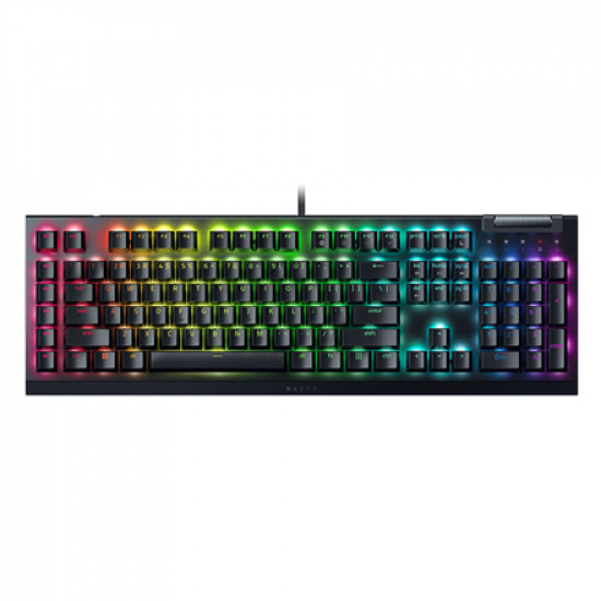 Razer | Mechanical Gaming Keyboard | BlackWidow V4 X | Mechanical Gaming Keyboard | Wired | US | Black | Yellow Mechanical Switches (Linear)