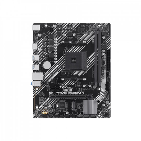 ASUS PRIME A520M-R | Processor family AMD A520 | Processor socket 1 x Socket AM4 | 2 DIMM slots - DDR4, ECC, unbuffered | Supported hard disk drive interfaces SATA-600 (RAID), 1 x M.2 | Number of SATA connectors 4