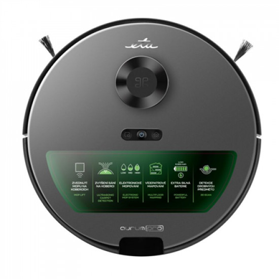 ETA Robot Vacuum Cleaner | Aurum PRO ETA624190000 | Wet&Dry | Operating time (max) 240 min | Li-ion | 5200 mAh | Dust capacity 0.25 L | Grey