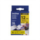 Brother | TZe-631 Laminated Tape | Black on Yellow | TZe | 8 m | 1.2 cm