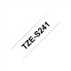 Brother | TZe-S241 Strong Adhesive Laminated Tape | Black on White | TZe | 8 m | 1.8 cm