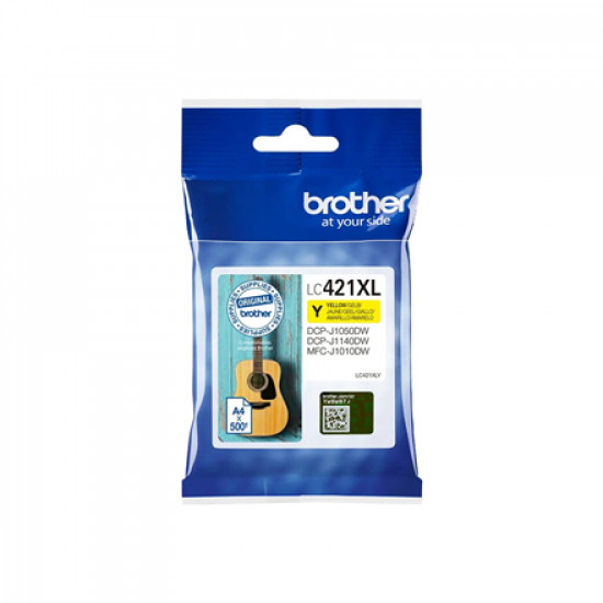 Brother LC421XLY Ink Cartridge, Yellow | Brother