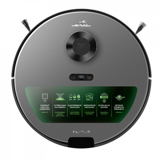 ETA Robot Vacuum Cleaner | Aurum ETA524190000 | Wet&Dry | Operating time (max) 240 min | Li-ion | 5200 mAh | Dust capacity 0.25 L | Grey