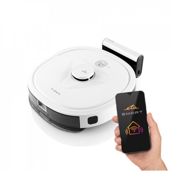 ETA Robot Vacuum Cleaner | Tiger ETA424290000 | Wet&Dry | Operating time (max) 160 min | Li-ion | 3350 mAh | White