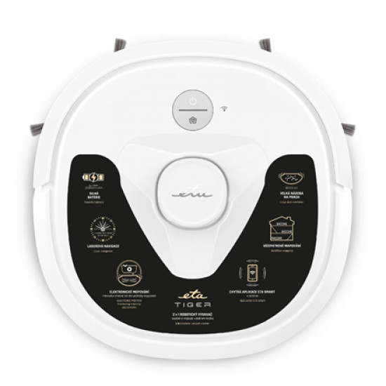 ETA Robot Vacuum Cleaner | Tiger ETA424290000 | Wet&Dry | Operating time (max) 160 min | Li-ion | 3350 mAh | White