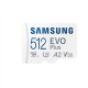 Samsung | microSD Card | EVO Plus | 512 GB | microSDXC | Flash memory class 10