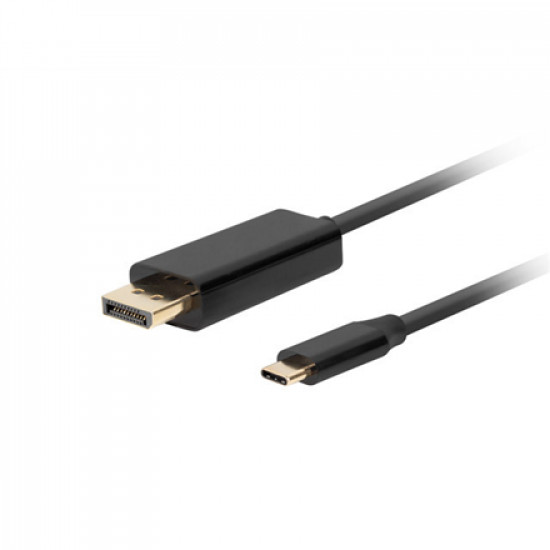 Lanberg USB-C to DisplayPort Cable, 1.8 m 4K/60Hz, Black | Lanberg | USB-C to DisplayPort Cable | CA-CMDP-10CU-0018-BK | 1.8 m | Black