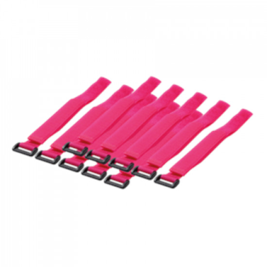 Wire Strap 500*20 mm, 10pcs, pink | Logilink