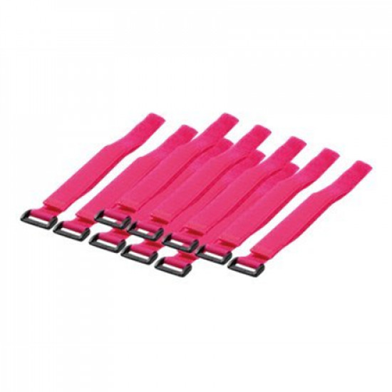 Wire Strap 500*20 mm, 10pcs, pink | Logilink