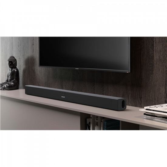 Sharp | HT-SB140(MT) 2.0 Slim Soundbar | AUX in | Bluetooth | Black | HDMI, Bluetooth, Optical | 150 W | No | Wireless connection