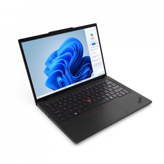 Lenovo ThinkPad T14 | Black | 14  | IPS | WUXGA | 1920 x 1200 pixels | Anti-glare | Intel Core U7 | 155U | 32 GB | SO-DIMM DDR5 | Solid-state drive capacity 1000 GB | Intel Graphics | Windows 11 Pro | 802.11ax | Bluetooth version 5.3 | LTE Upgradable | Keyboard language Nordic | Keyboard backlit | Warranty 36 month(s) | Battery warranty 12 month(s)