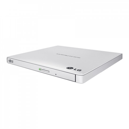 H.L Data Storage | Ultra Slim Portable DVD-Writer | GP57EW40 | Interface USB 2.0 | DVD R/RW | CD read speed 24 x | CD write speed 24 x | White | Desktop/Notebook