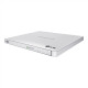 H.L Data Storage | Ultra Slim Portable DVD-Writer | GP57EW40 | Interface USB 2.0 | DVD R/RW | CD read speed 24 x | CD write speed 24 x | White | Desktop/Notebook