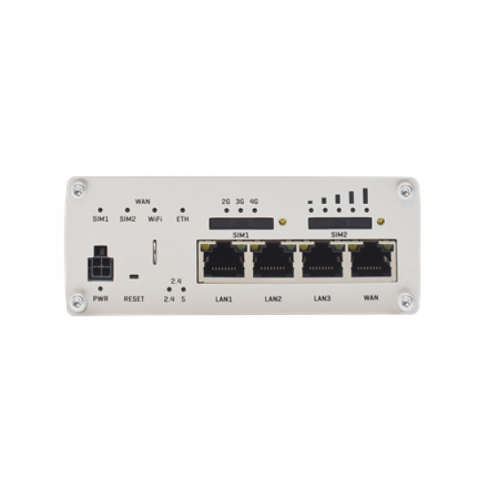 Industrial Router 4G LTE Cat6 DualSIM | RUTX11 | 802.11ac | 867 Mbit/s | 10/100/1000 Mbit/s | Ethernet LAN (RJ-45) ports 4 | Mesh Support No | MU-MiMO Yes | 4G | Antenna type 2xSMA for LTE, 2xRP-SMA for WiFi, 1xRP-SMA for Bluetooth, 1xSMA for GNSS | 1 | 2