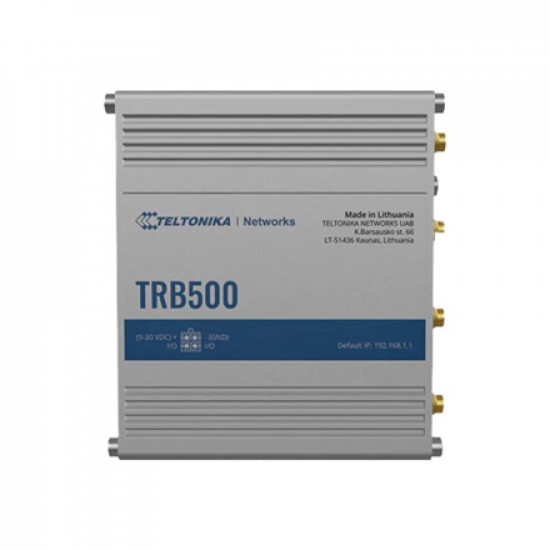 Industrial 5G Gateway | TRB500 | No Wi-Fi | Mbit/s | 10/100/1000 Mbps Mbit/s | Ethernet LAN (RJ-45) ports 1 | Mesh Support No | MU-MiMO Yes | Antenna type SMA for Mobile