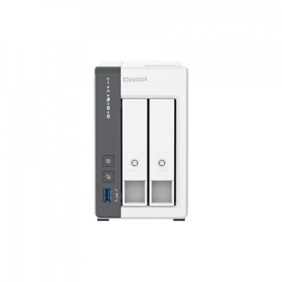 QNAP 2-bay 2.5 GbE NAS with Integrated NPU | TS-216G | ARM 4-core | Cortex-A55 | Processor frequency 2.0 GHz | 4 GB