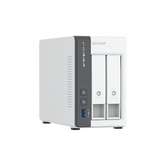 QNAP 2-bay 2.5 GbE NAS with Integrated NPU | TS-216G | ARM 4-core | Cortex-A55 | Processor frequency 2.0 GHz | 4 GB