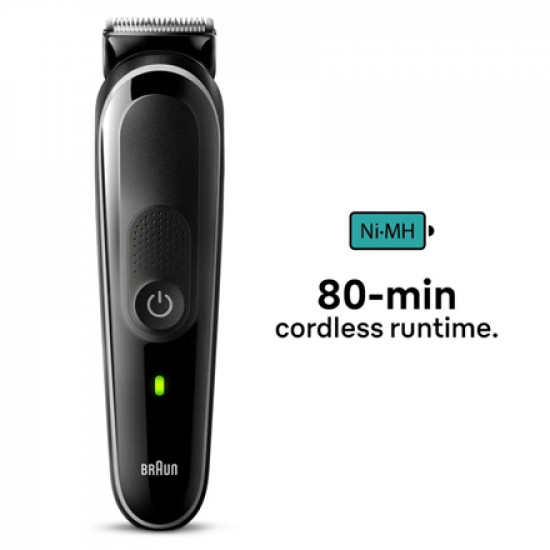 Braun | All-in-one trimmer | MGK3440 | Cordless | Number of length steps 13 | Black/Grey