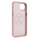 Fixed | MagFlow | Back cover | Apple | iPhone 15 Plus | Liquid silicon | Pink