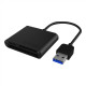 Raidsonic | ICY BOX | IB-CR301-U3 USB 3.0 External card reader | USB 3.0 Type-A | 3 x card reader slot: CF, SD, microSD