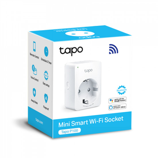 TP-LINK | Mini Smart Wi-Fi Socket | Tapo P100 (1-pack) | White