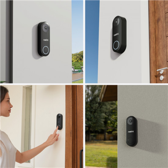 Reolink | D340W Smart 2K+ Wired WiFi Video Doorbell with Chime