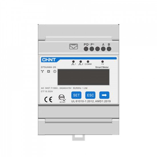 SUNGROW | Three Phase Smart Energy Meter 250A DTSU666-20 indirect measurement (needs CT s)