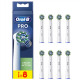 Oral-B | Replaceable toothbrush heads | EB50RX-8 Cross Action Pro | Heads | For adults | Number of brush heads included 8 | White