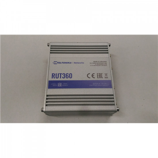 SALE OUT. Teltonika RUT360 LTE CAT6 Industrial Cellular Router (RUT360000000) | Industrial Cellular Router | RUT360 LTE CAT | REFURBISHED | Industrial Cellular Router | RUT360 LTE CAT6 | 3 month(s) | REFURBISHED