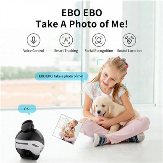 Family Robot IP Camera | EBO X | 8 MP | 1.8 | H265 | Micro SD, Max. 256GB