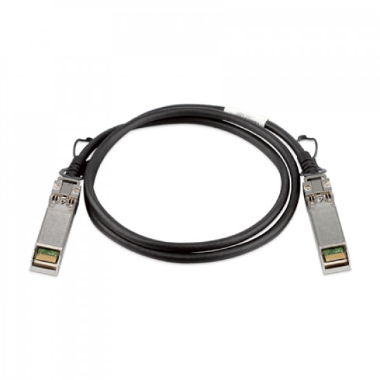 D-Link | DEM-CB100S | SFP+ | Copper | Direct Attach Cable | 10/100/1000/10000 Mbit/s | Maximum transfer distance 1 m | -40 to +85C