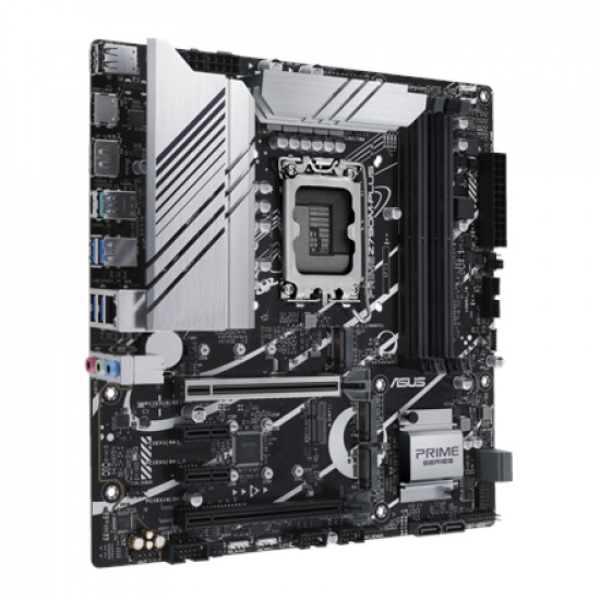 Asus | PRIME Z790M-PLUS | Processor family Intel | Processor socket LGA1700 | DDR5 | Supported hard disk drive interfaces SATA, M.2 | Number of SATA connectors 4