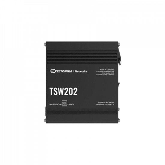 Teltonika Switch, 8 ports | TSW202 | L2 managed | Wall-mountable | SFP ports quantity 2