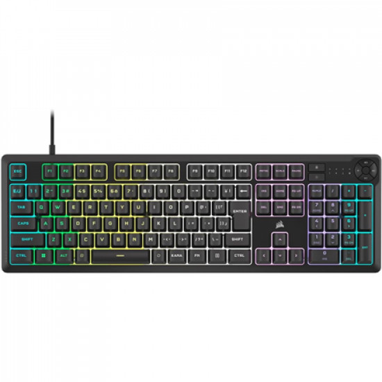 Corsair K55 CORE RGB | Gaming keyboard | Wired | NA | Black | USB 2.0 Type-A