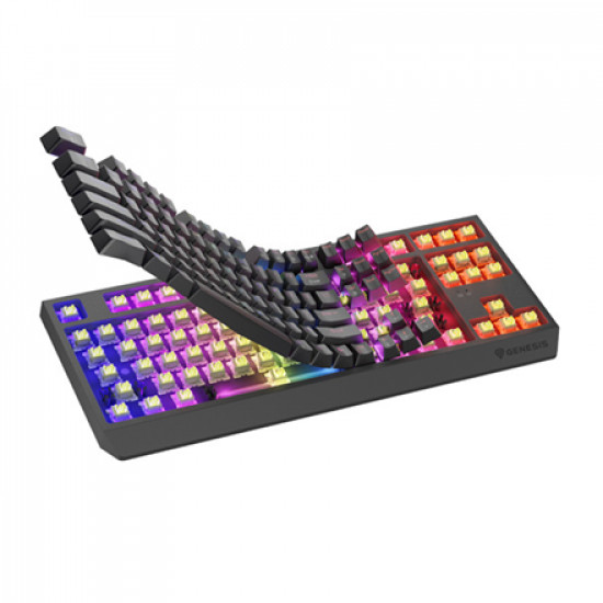 THOR 230 | Mechanical Gaming Keyboard | Wireless | US | Black | 2.4 GHz, Bluetooth, USB | Outemu Silent Lemon