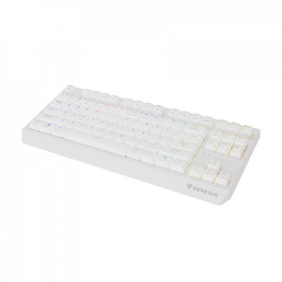 THOR 230 | Mechanical Gaming Keyboard | Wireless | US | White | 2.4 GHz, Bluetooth, USB | Outemu Red