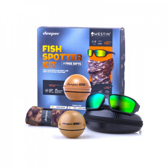 Deeper Deeper Fish Spotter Kit with Smart Sonar CHIRP+2 Sonar Beige/Black/Camouflage